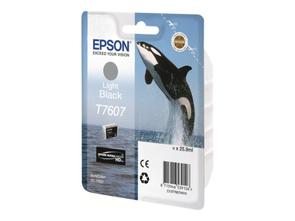 Epson Tinte Light Schwarz C13T76074010 Tinte 25,9 ml