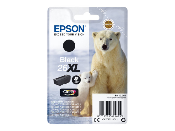 Epson Tinte BK C13T26214012 Claria Premium