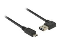 DeLOCK EASY-USB A 90ø>micro B bk 0,5m schwarz