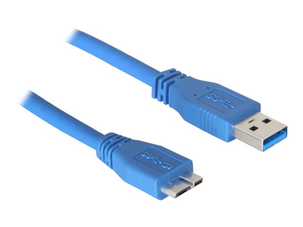 USB Kabel Delock USB 3.0 A -> micro B St/STB 5.00m blau