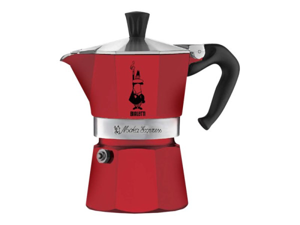 Bialetti Bial Moka Express Red 3 Cups rd | 3