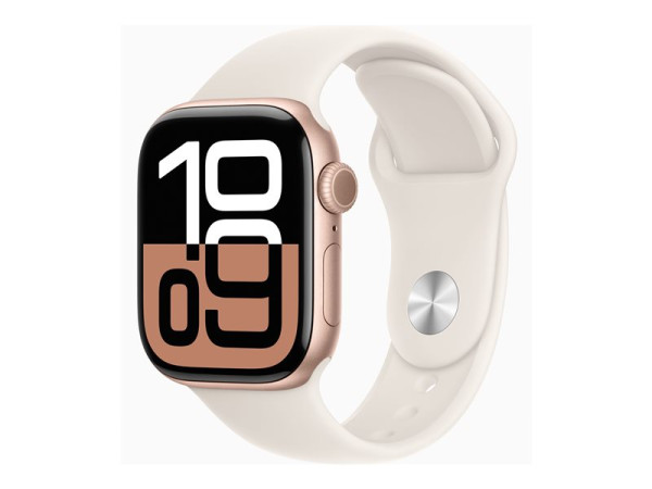 Apple Watch Series 10 (roségold, Aluminium, 42 mm,