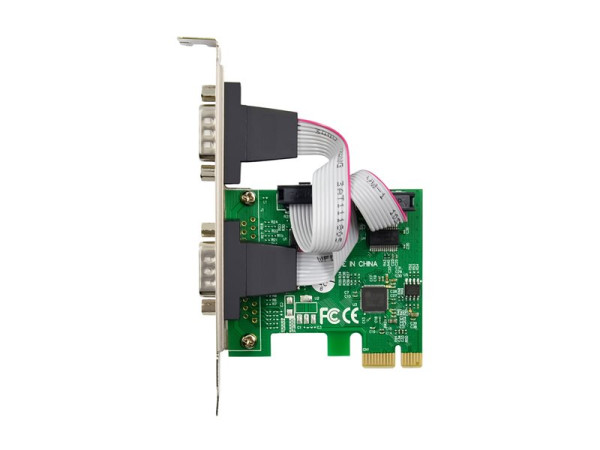 InLine Schnittstellenkarte, 2x Seriell RS-232, PCIe, AX9910