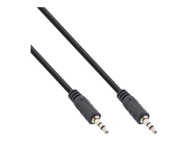 Inline Klinke Kabel, 3,5mm Stecker / Stecker, Stereo, 2m