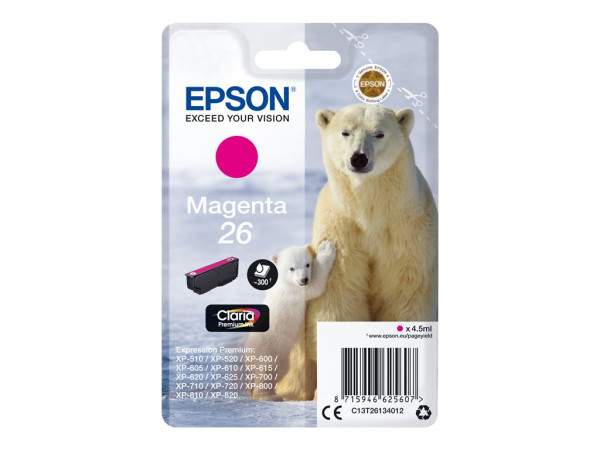 Epson Tinte MG C13T26134012 Claria Premium