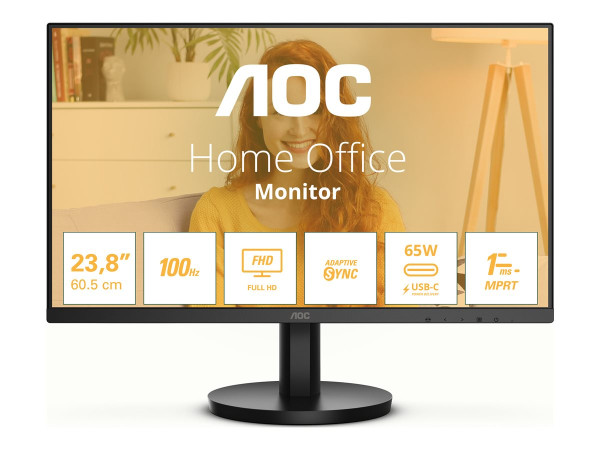 AOC 24B3CA2 (61 cm (24 Zoll), schwarz, FullHD, IPS,