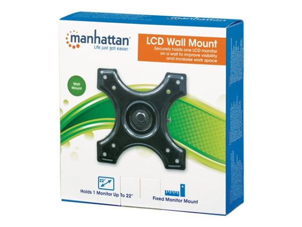 Wandhalterung Manhattan LCD 1 Monitor bis 22"/15kg sw