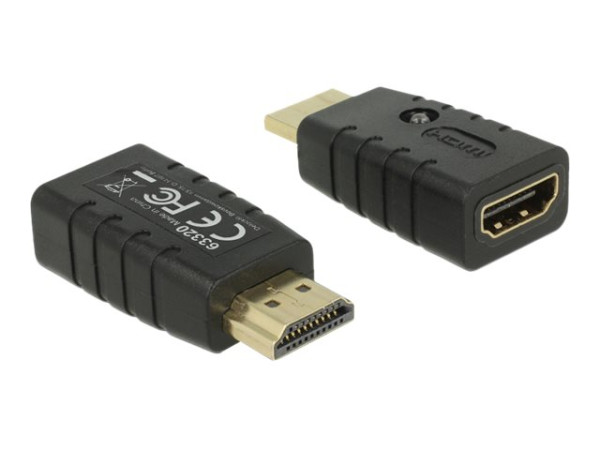 DeLOCK HDMI-A St>HDMI-A Bu EDID Emulator schwarz