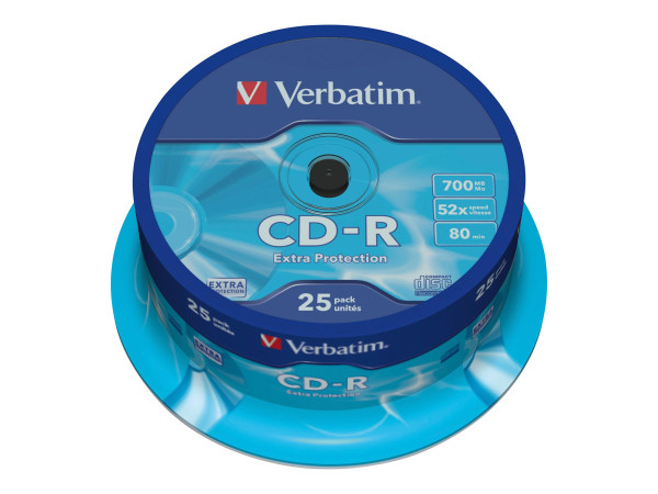 CDR 700MB 80min 25er Sp. Verbatim Extra Protection