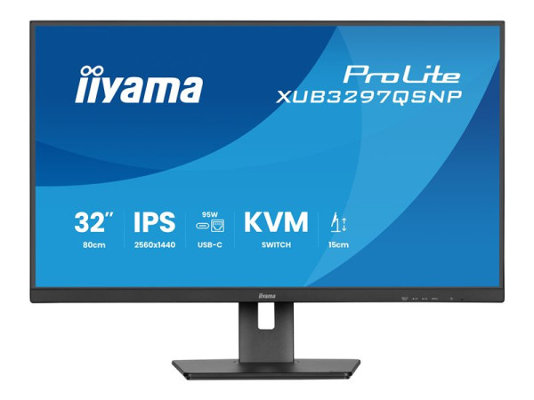 Iiyama ProLite XUB3297QSNP-B1 (80 cm (32 Zoll), schwarz