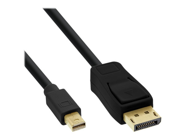 InLine Mini DisplayPort zu DisplayPort Kabel, schwarz, 5m