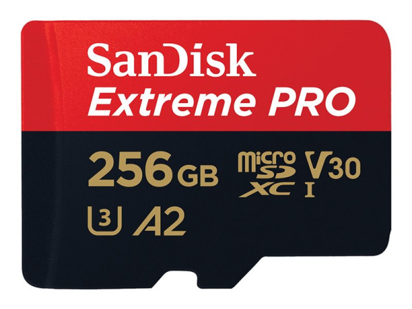 Sandisk microSD256GB Extreme PRO +1Ad SDXC SDK R200/W140