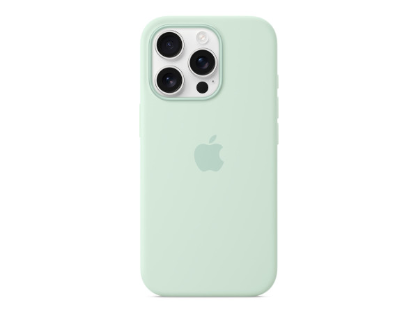 Apple Silikon Case mit MagSafe (hellgrün, iPhone 16 Pro)