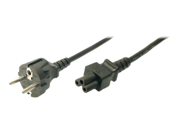 LogiLink Power Cord, Schuko - C5, black, 1.80m