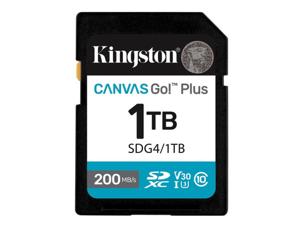 Kingston Canvas Go! Plus 1TB SDXC (schwarz, UHS-I U3, Class