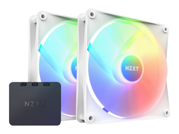 NZXT F140 RGB Core Twin Pack 140x140x26 (weiß, 2er Pack,