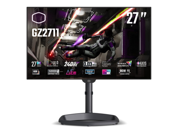 Cooler Master GZ2711 (69 cm (27 Zoll), schwarz, QHD, AMD