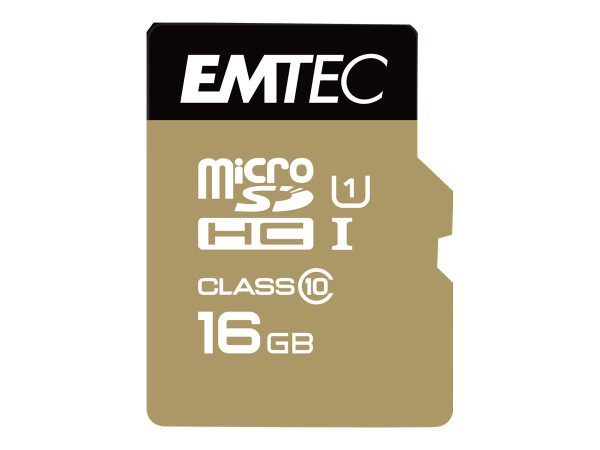 Emtec microSD 16GB Cl10USH-1 U1 ETC Class 10,