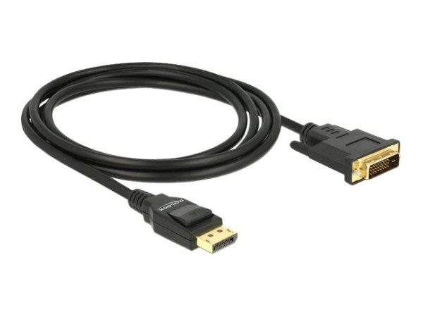 Kabel DisplayPort --> DVI, schwarz, 2m Delock 4K