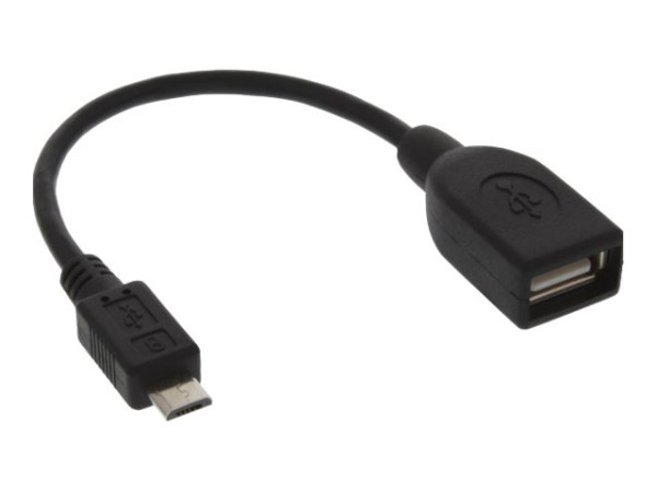 Kabel USB OTG St."Micro-B"=>Bu."A", Inline