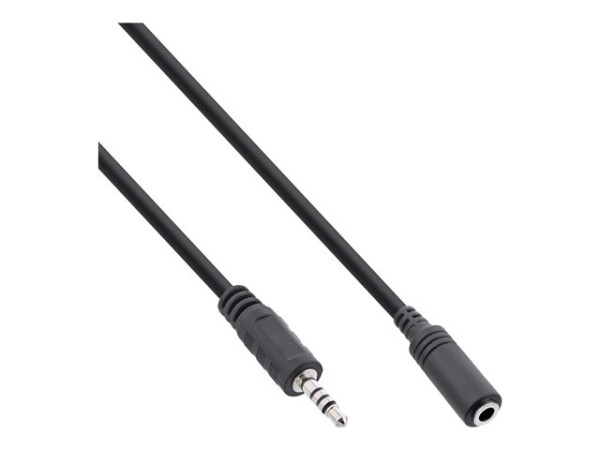 InLine® Klinken Adapterkabel 4pol.2,5mm Stecker->4pol. 3,5mm