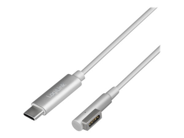 LogiLink USB-C Ladekabel zu Apple Mag Safe 1,8m., silber