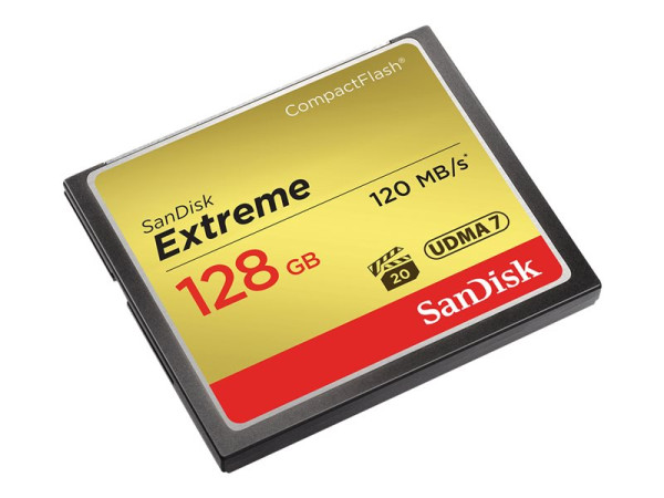 128 GB CompactFlash SANDISK EXTREME 120MB/s [85MB write] ret