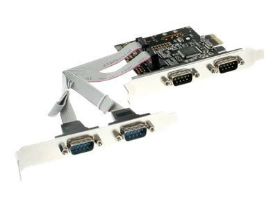 InLine® Schnittstellenkarte, 4x Seriell 9-pol, PCIe