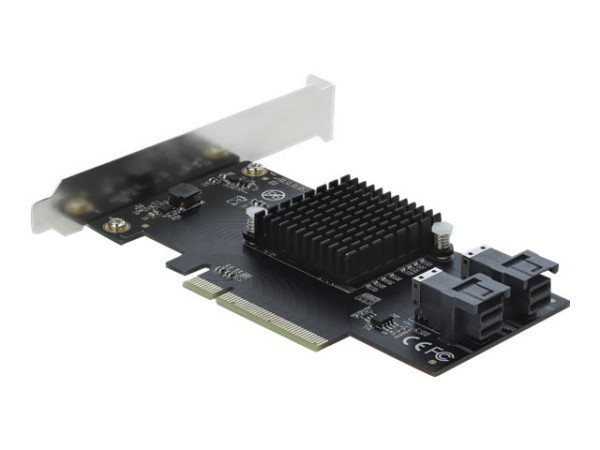 DeLOCK PCIe x8 >2x int. SFF-8643 NVMe LP intern: