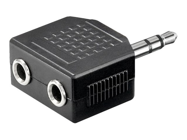 Goobay A 082 Audio-Adapter 3,5mm stereo Stecker>2x3,5mm st.