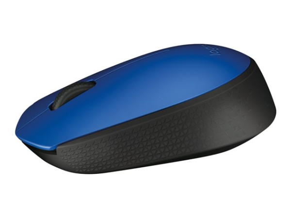 Logitech M171 Wireless, Maus blau USB-Empfänger 3 Tasten