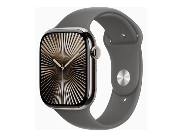 Apple Watch Series 10 (Titan Natur, Titangehäuse, 46 mm,