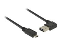 DeLOCK EASY-USB A 90ø>micro B bk 2m schwarz