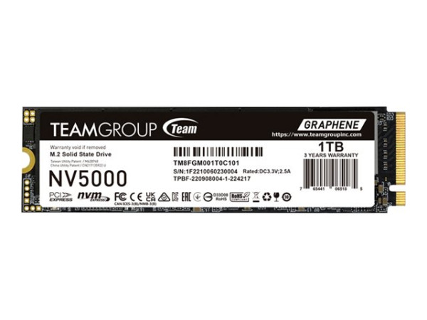 Team Group NV5000 1 TB (PCIe 4.0 x4 NVMe | M.2 2280 |