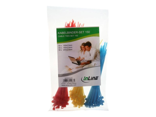 InLine® Kabelbinder-Set, 150 Stück