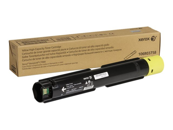 Xerox Toner ye 10.100 Seiten 106R03758 Toner Gelb