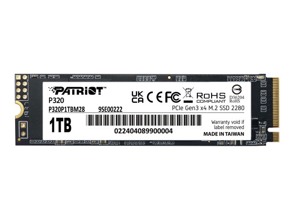 Patriot P320 1 TB (PCIe 3.0 x4, NVMe 1.3, M.2 2280)