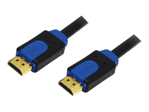 HDMI-Kabel LogiLink Anschl. 19pin St/St 5.00m sw 1.4 Gold