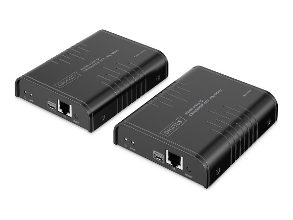 Digitus HDMI KVM IP Extender Set (schwarz, 4K/60Hz)