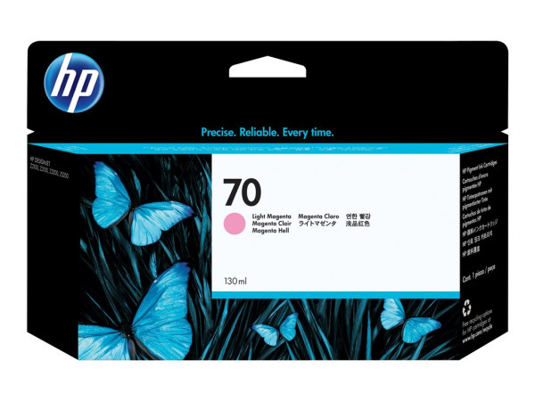 HP C9455A|70 Tintenpatrone magenta hell, Inhalt 130 ml für