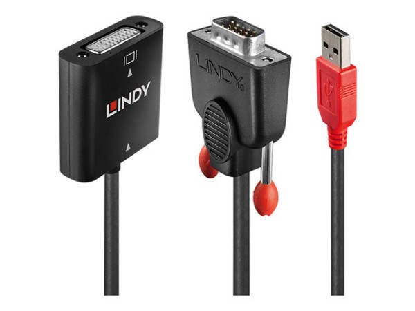 Adapter Lindy 38184 VGA-Stecker -> DVI Buchse