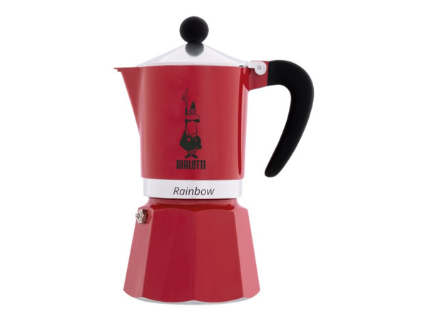 Bialetti Moka Rainbow 3 Cups Red rd | 3