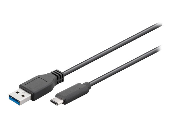 Goobay USB 3.1 Kabel, USB C an A Stecker schwarz 1.0m USB-C