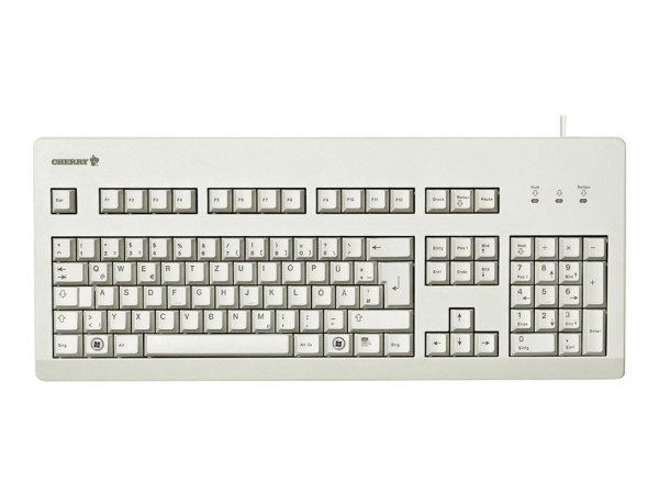 Tastatur Cherry G80-3000 beige PS2/USB ohne Klick, linear