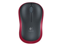 Maus Logitech Wireless Mouse M185 schwarz/rot Maus Logitech Wireless Mouse M185 schwarz/rot