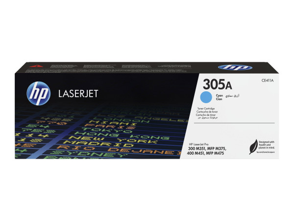Toner HP 305A (CE411A) cyan (ca. 2600 Seiten)