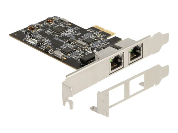 DeLOCK PCI Express x2 Karte auf 2 x RJ45 2,5 Gigabit