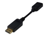 Digitus Adapter / Konverter DisplayPort > HDMI (schwarz,