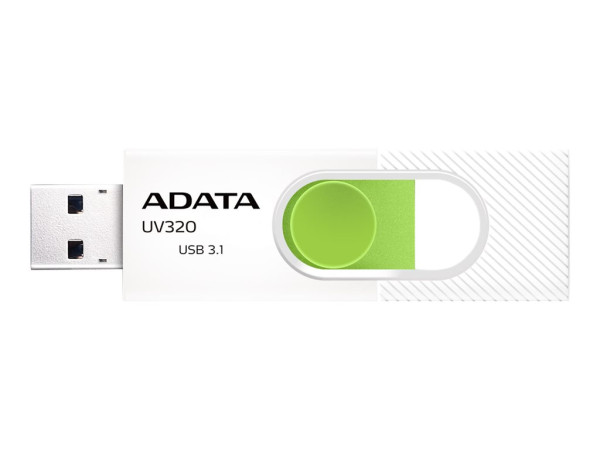 ADATA USB 64GB UV320 whgn 3.1 weiß/grün, USB