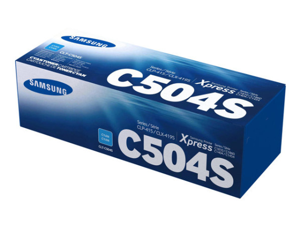 Samsung Toner CY CLT-C504S Retail Toner Cyan 1800